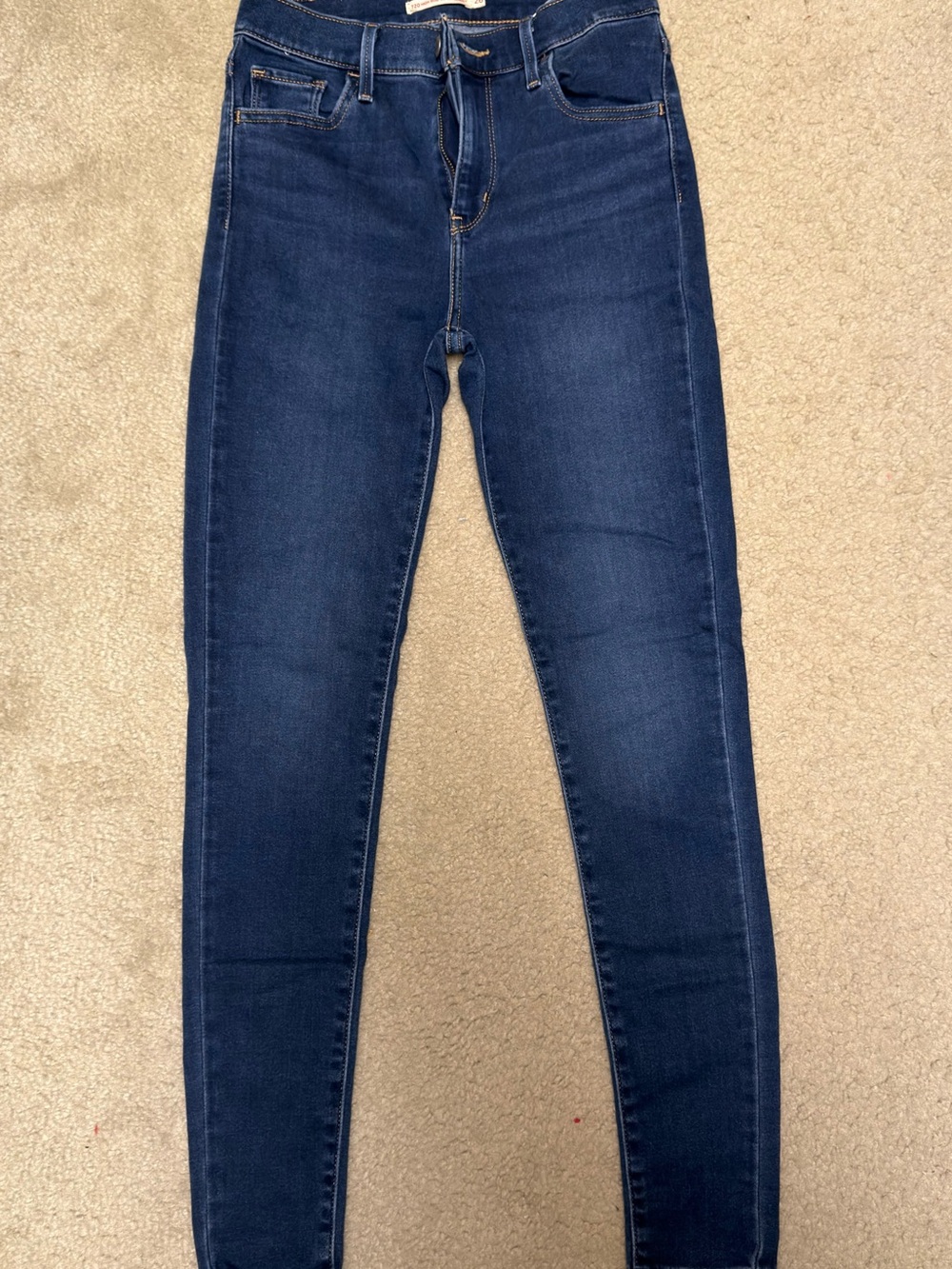 Levi's 720 High Rise Super Skinny Indigo Blue Skinny Jeans